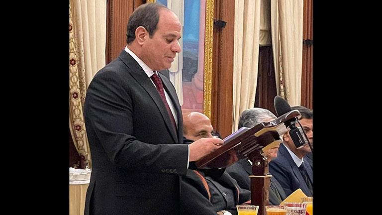 السيسي يستقبل نائب رئيس جمهورية الهند بمقر إقامته في نيودلهي السيسي يستقبل نائب رئيس جمهورية الهند بمقر إقامته في نيودلهي