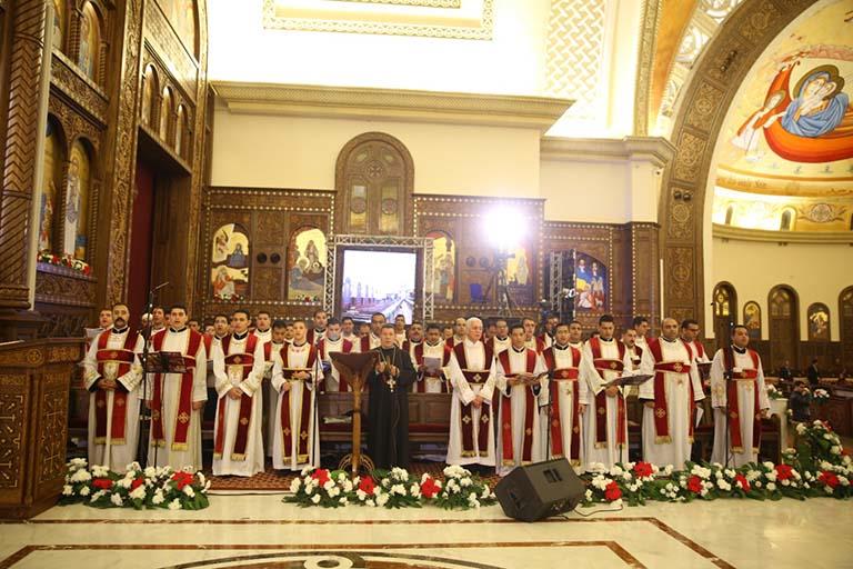 قداس العيد من كاتدرائية ميلاد المسيح بالعاصمة الإدارية
