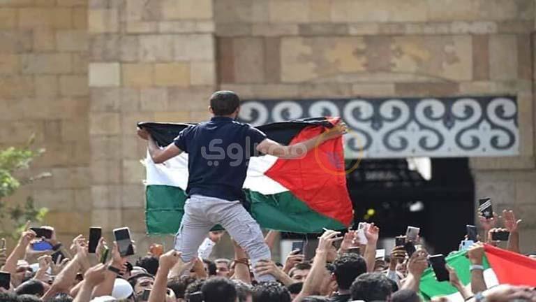 هتافات بالجامع الأزهر بعد صلاة الجمعة لنصرة فلسطين (3)