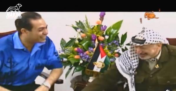 حكيم والرئيس الفلسطيني ياسر عرفات
