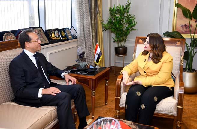 وزيرة الهجرة وسفير مصر الجديد في أستراليا