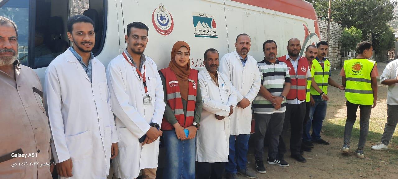 الشباب والرياضة بالمنيا تنظم حملة للتبرع بالدم لصالح ضحايا غزة