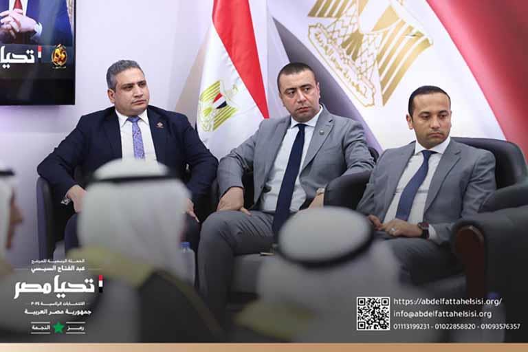 الحملة الرسمية للمرشح الرئاسي عبدالفتاح السيسي تستقبل وفدا من مشايخ سيناء