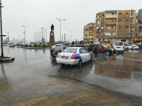أمطار غزيرة في بورسعيد