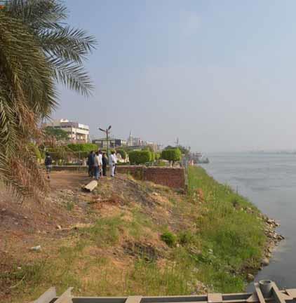 شحوط باخرتين في مياه النيل ببني سويف (1)