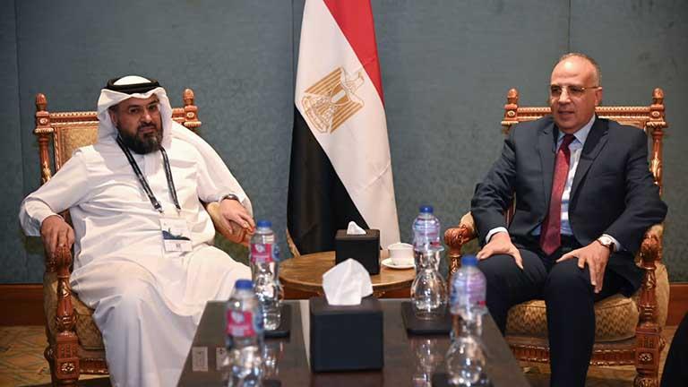 وزير الري يلتقى رئيس المجلس التنفيذى للمنظمة الإسلامية للأمن الغذائي