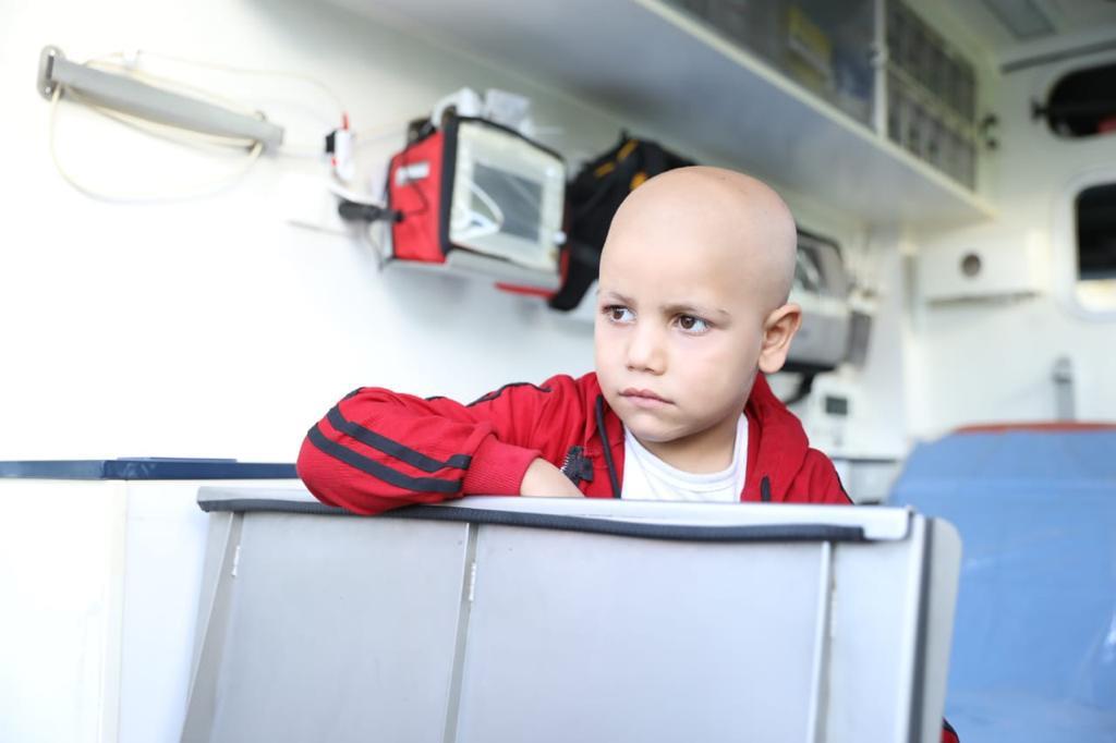 استقبال الأطفال المصابين بالسرطان