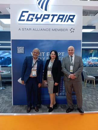 مصر للطيران تواصل اجتماعاتها في معرض سوق السفر العالمي (6)