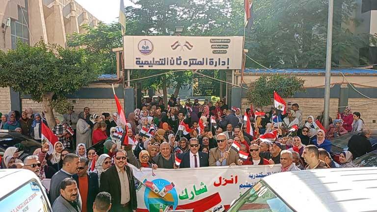 عمليات الإسكندرية إقبال كبير من المواطنين على التصويت في الانتخابات الرئاسية - صور (2)