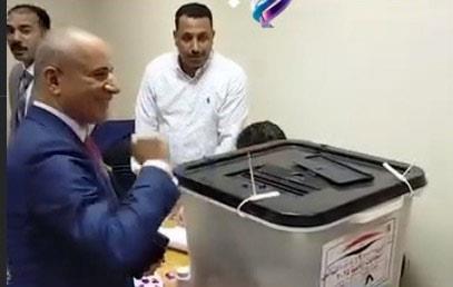 أحمد موسى يدلي بصوته في الانتخابات