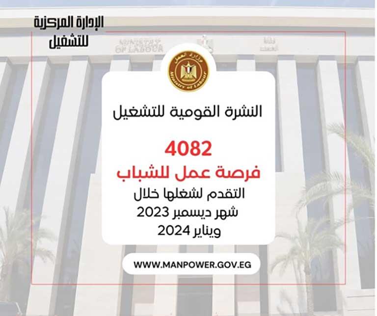 العمل تُعلن عن 4082 فرصة عمل بـ 14 محافظة (1)