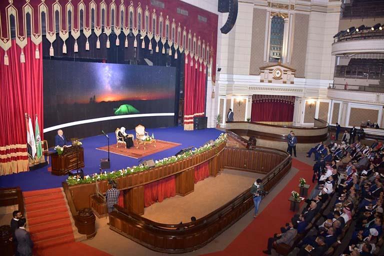 جامعة القاهرة تستضيف محاضرة لرئيس رابطة العالم الإسلامي (13)