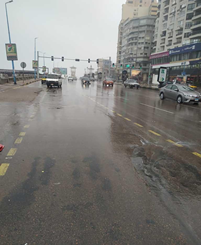 هطول أمطار على الإسكندرية (1)