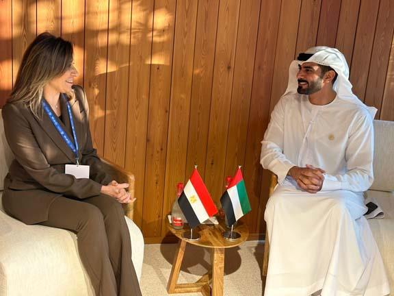 وزيرة الثقافة تبحث مع نظيرها الإماراتي التعاون لانطلاق مجموعة أصدقاء العمل المناخي