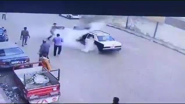 أمين شرطة ينقذ سائقًا في أسيوط