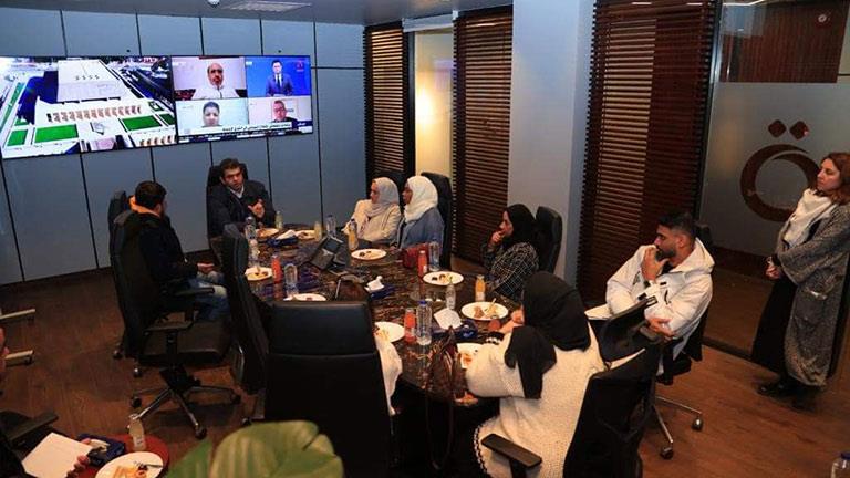 استقبال وفد مؤسسة دبي للإعلام بمقر قناة القاهرة الإخبارية 