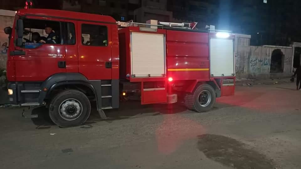حريق يدمر شقة سكنية في الإسكندرية