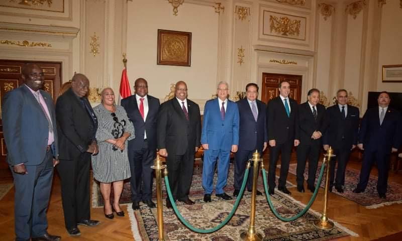 رئيس مجلس النواب يلتقي رئيس برلمان زيمبابوي 