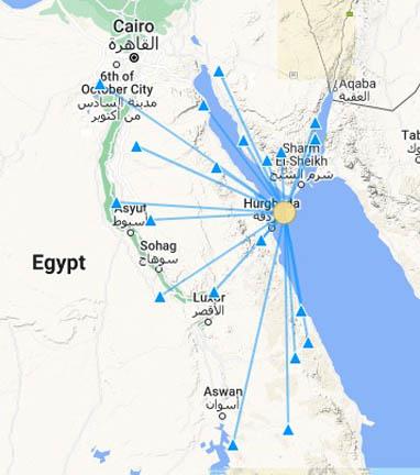 هزة أرضية بمقياس ٤.٢٣ ريختر شمال شرق الغردقة (1)