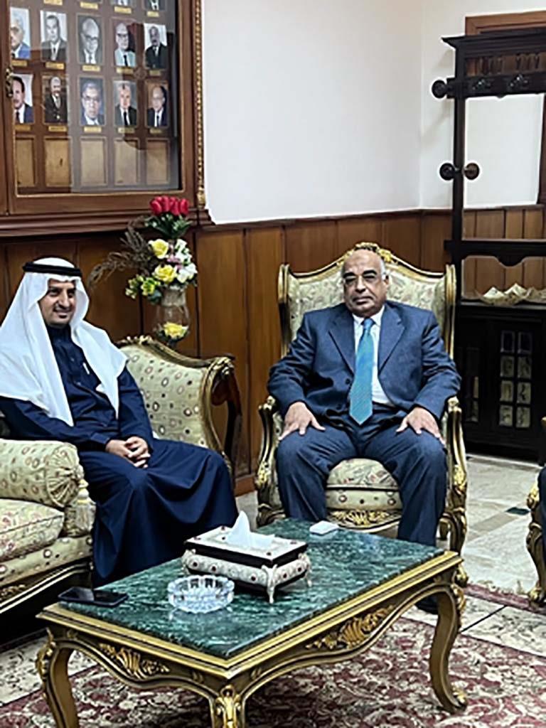 رئيس محكمة استئناف الإسكندرية يستقبل قنصل عام السعودية