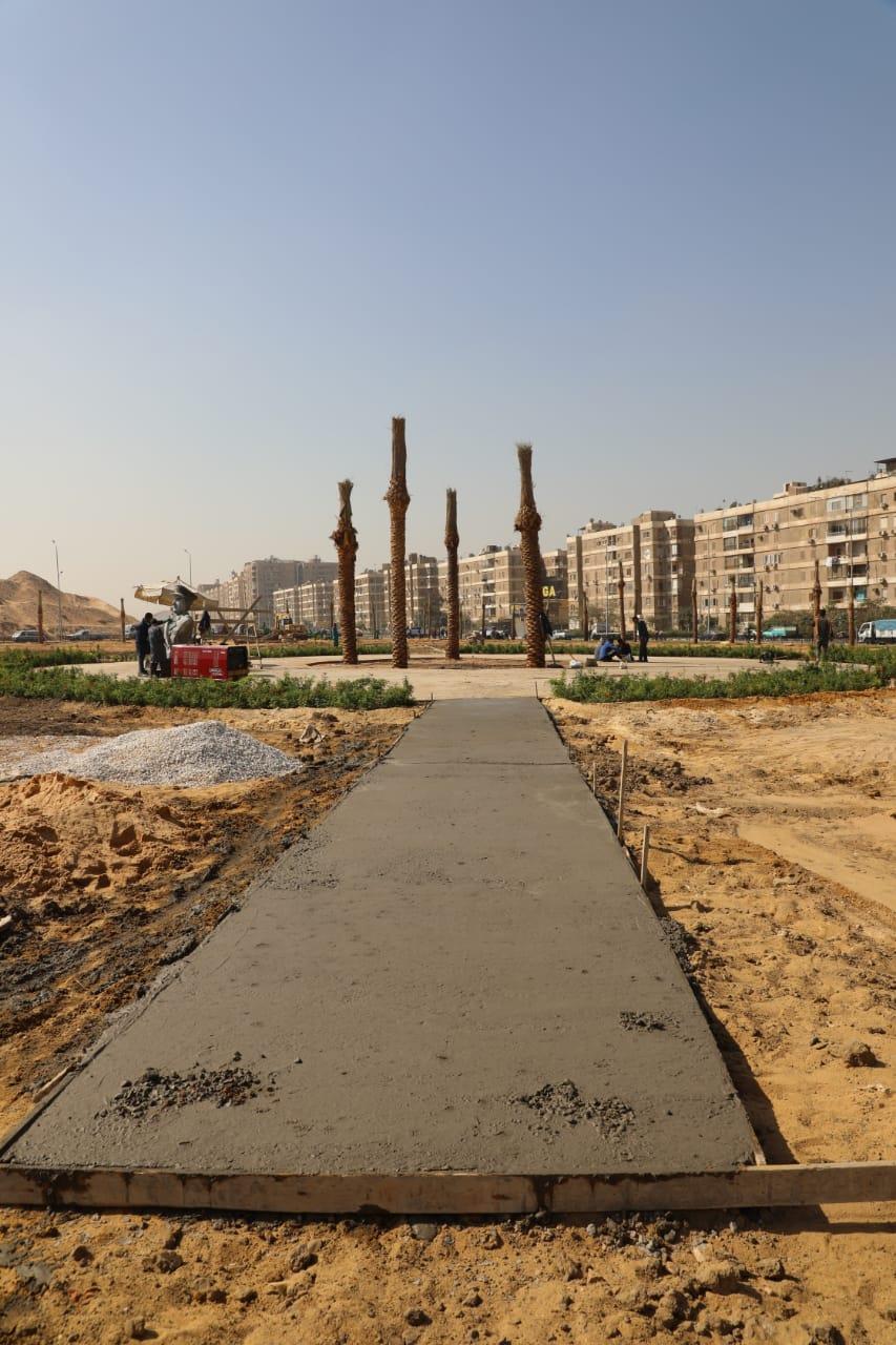 إنشاء حديقة موقف الحي العاشر الجديد بمدينة نصر