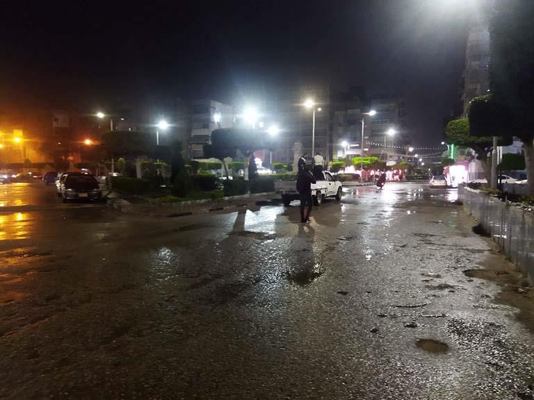 أمطار غزيرة علي بورسعيد