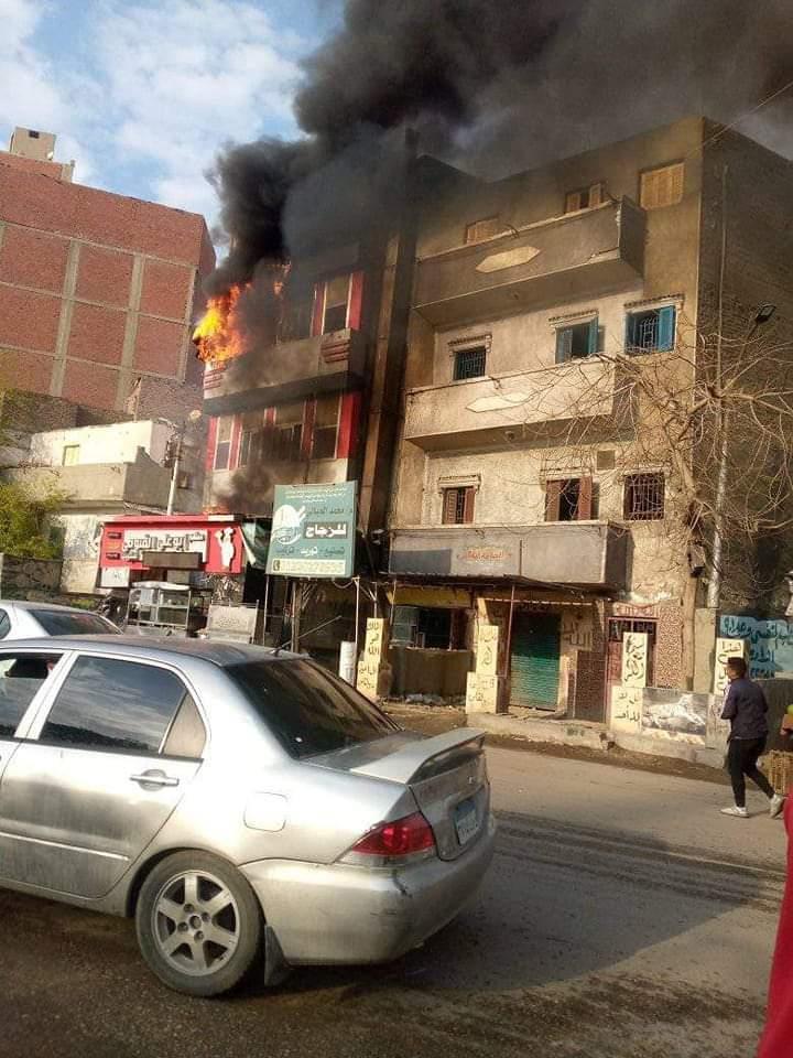  حريق في مطعم شهير ببني سويف 