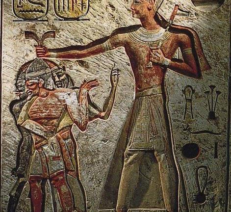 جدارية توضح كيف يتعامل المصري القديم مع حكام بلاد بونت الألإارقة الأثيوبيين