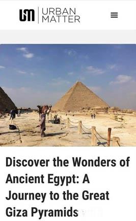 مواقع دولية تلقي الضوء على المقصد السياحي المصري (1)