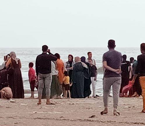 موقع غرق 3 شباب في شاطئ جمصة (1)_1