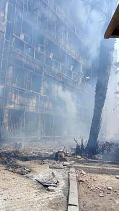 حريق ضخم بالسجل المدني ومبنى حي 15 مايو وإدارة المستقبل التعليمية (7)