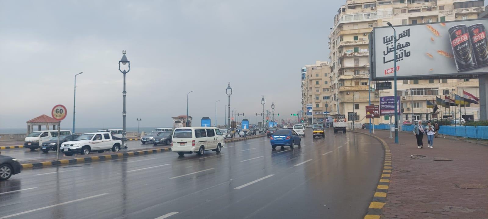 أمطار رعدية تضرب الإسكندرية (1)