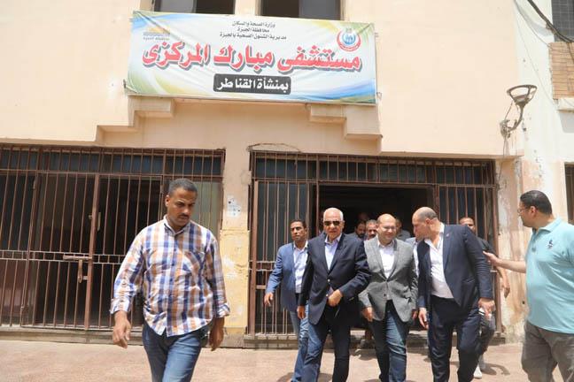 محافظ الجيزة يتابع سير العمل بمستشفى مبارك المركزي بمنشأة القناطر (5)