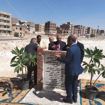 رئيس الطائفة الإنجيلية يشهد وضع حجر الأساس لكنيستين جديدتين بالمنيا