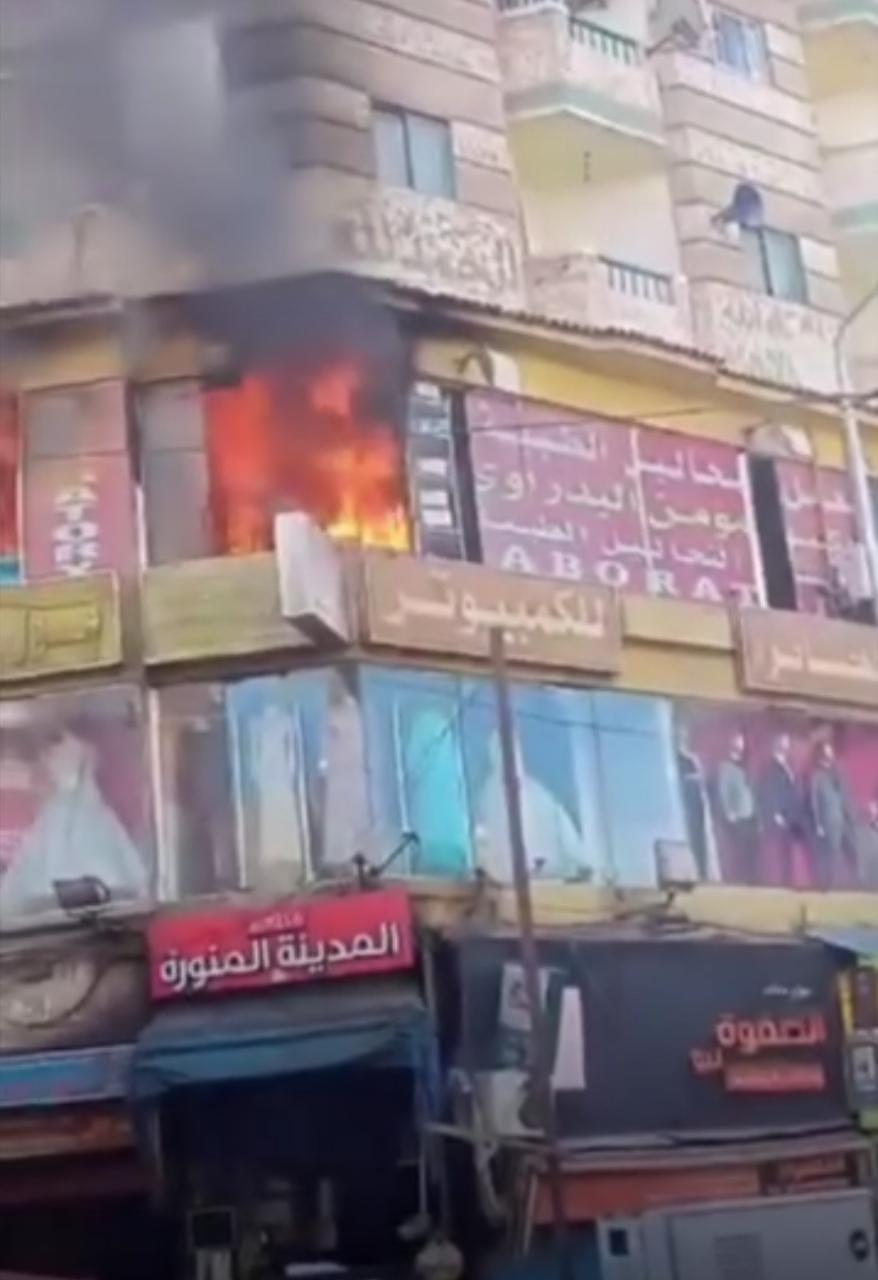 حريق بمعمل تحاليل في الإسكندرية (2)