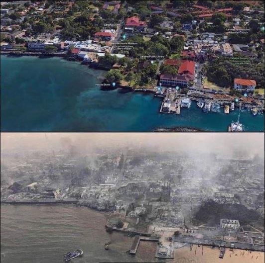 الحرائق تلتهم جزيرة ماوي