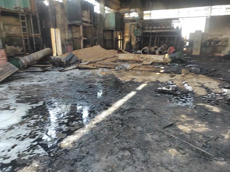 حريق مروع داخل محطة كهرباء في جنوب سيناء