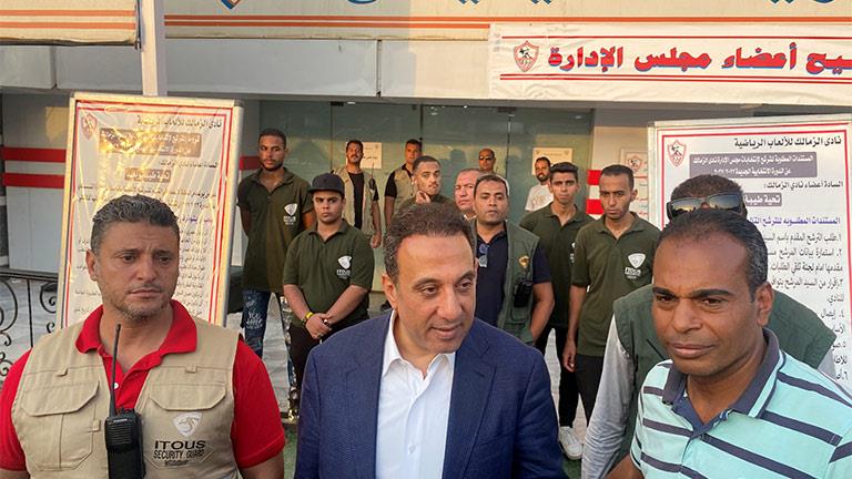 عمر هريدي يقدم أوراق ترشحه في انتخابات نادي الزمالك