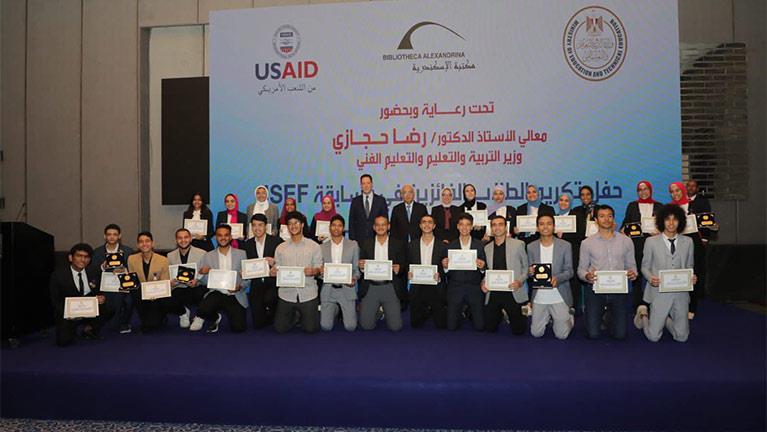 تكريم الفائزين في مسابقة ISEF للعلوم والهندسة