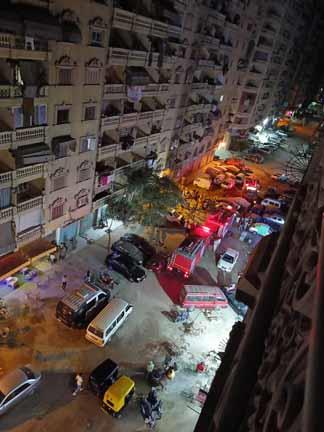 حريق بمحل منجد في الإسكندرية (1)
