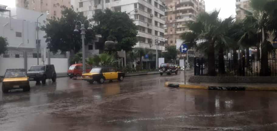 هطول أمطار الفيضة الكبرى على الإسكندرية (1)