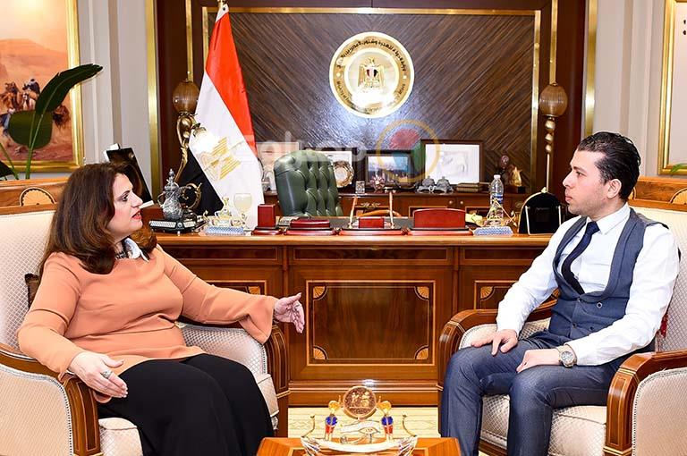 وزيرة الهجرة في حوار مع مصراوي (1)