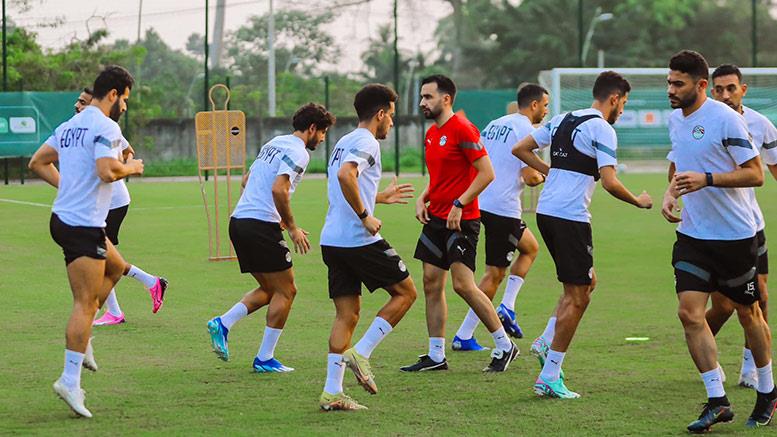 منتخب مصر يخوض أول تدريبات بعد التعادل مع غانا 