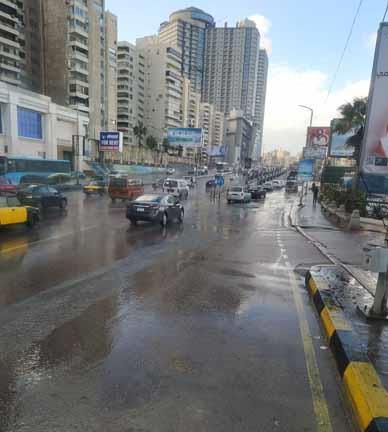 أمطار غزيرة في الإسكندرية (1)