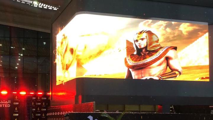  افتتاح أكبر شاشة إعلانية في مطار القاهرة 