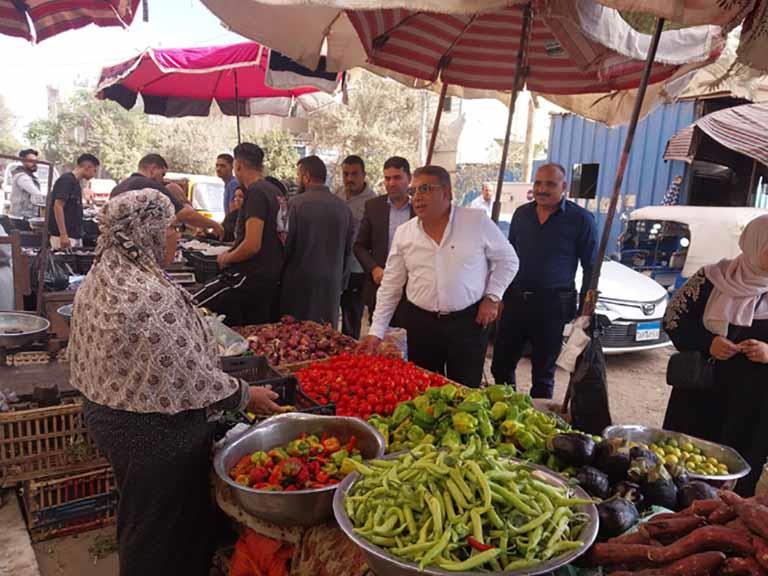 محافظ الدقهلية يجرى جولة مفاجئة بمنية النصر (2)