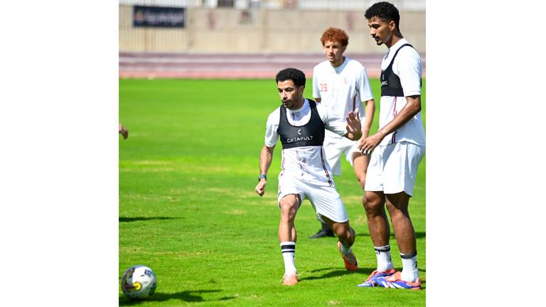 عمر جابر وحسام عبد المجيد من تدريبات الزمالك