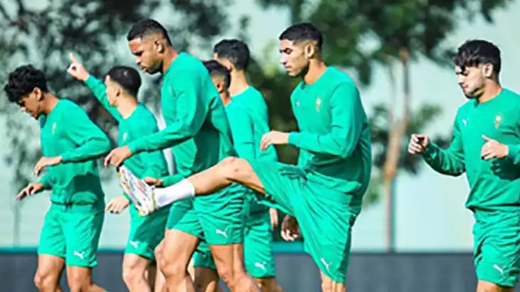 تدريبات منتخب المغرب 