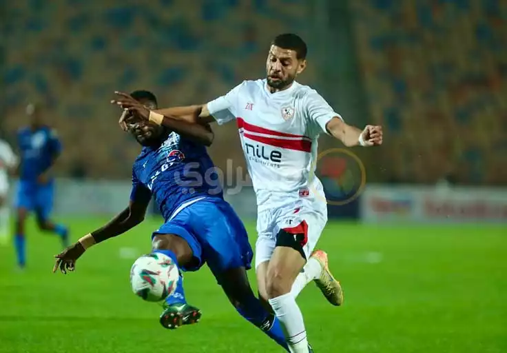 لقطات من مباراة  الزمالك ضد بلاك بولز (6)