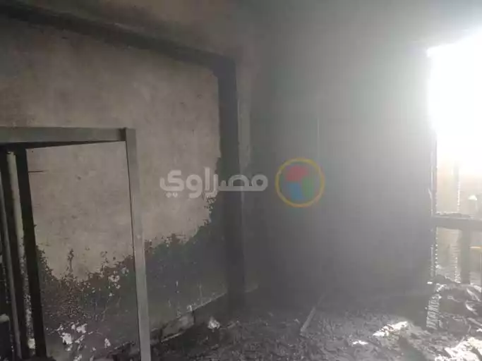 حريق حجرة بالمدينة الجامعية بازهر اسيوط  (3)